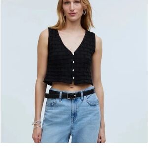 Madewell Basketweave-Stitch Vest